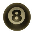 '8 Ball' Black Ball Grinder with Stash 50mm