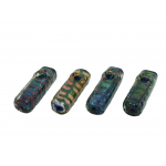 Coloured Glass Pipe 4" (Brick)