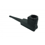 12" Wooden Pipe Fine Carved (BLACK WOOD)