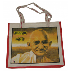 GANDHI Cotton Bag With Zip (40cm x 35cm)