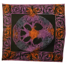 Bed Cover PURPLE Celtic Tree Design