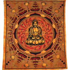 Bed Cover LOTUS BUDDHA Design 