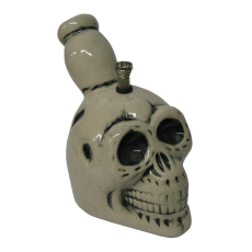 Ceramic Skull Head Bong 18cm