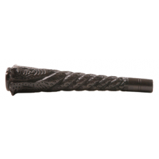 6" Wood Chillum with Snake Carving