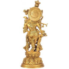 Brass Krishna Statue (76cm x 16kg)