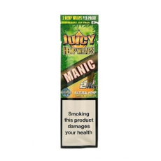 Juicy Jay HEMP Blunt Wraps MANIC 2 in pack