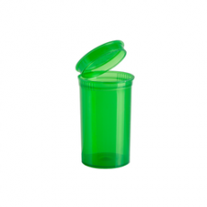 GREEN TRANSLUCENT Pop Top Bottle 19 Dram (3.5gms)