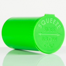 LIME OPAQUE Pop Top Bottle 19 Dram (3.5gms)