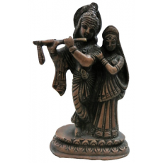 Brass Rada Krishna Statue (15cm x 0.8kg)