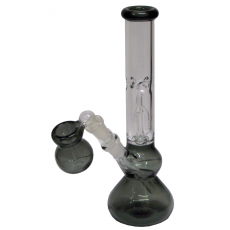 Glass 25cm Ice Bong Grey w/Ash Catcher