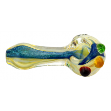 Coloured Glass Pipe 3" Knobbly