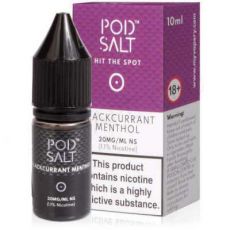 Blackcurrant Menthol Nicotine Salt E-Liquid by Pod Salt 10ml