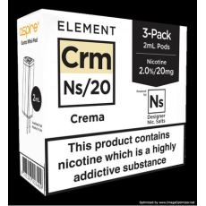 NS20 + NS10 Crema E-Liquid Pod by Element