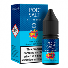 Bubble Blue Nicotine Salt E-Liquid by Pod Salt Fusions