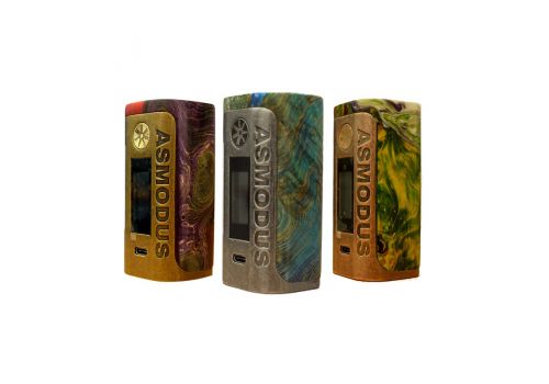 asMODus - Lustro Kodama 200W Box Mod - GREEN STAB WOOD / COPPER EDITION