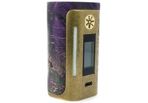 asMODus - Lustro Kodama 200W Box Mod - GREEN STAB WOOD / COPPER EDITION