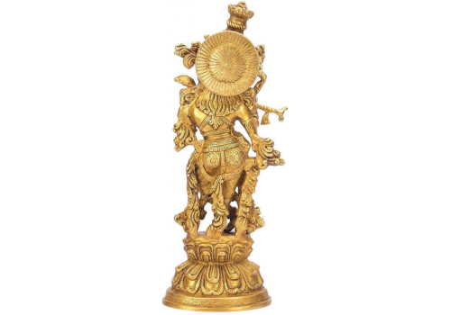 Brass Krishna Statue (76cm x 16kg)