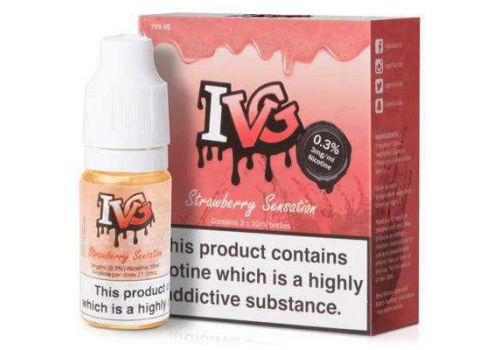 Strawberry Sensation E-Liquid by IVG 3 x 10ml
